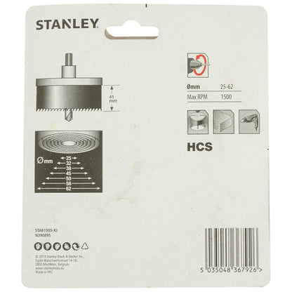 STANLEY STA81005-XJ 25/32/38/45/50/56/62mm Holesaw Set (7pc), Steel