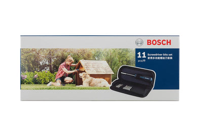 Bosch 2607017540 Canvas Screwdriver Bit Set (Blue, 11-Pieces)