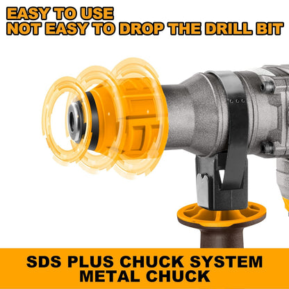 Ingco Hammer Drill Machine, 1500W Rotary Hammer Drill Machine Heavy Duty For Concrete Metal And Woodworking For Home & Industrial Use, Multicolor