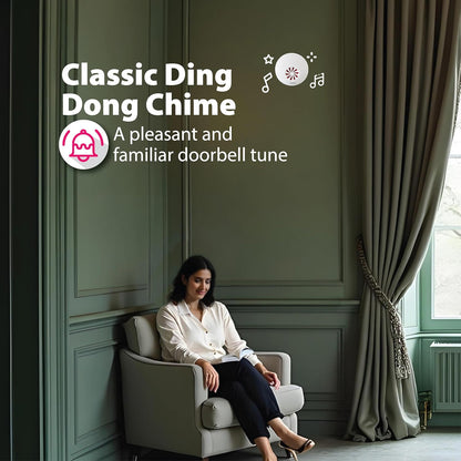 Havells Red Star White Ding Dong Electronic Doorbell with Low Consumption, Heavy Duty Circuit and Powerful Sound Output, Aesthetic Environmental Appeal, Exclusively Designed for Home and Office