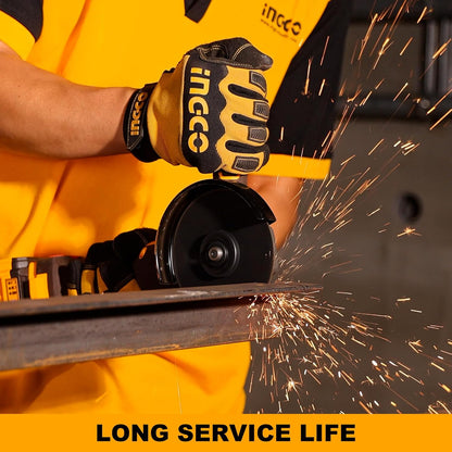 INGCO 20V Cordless Angle Grinder Machine, Cutter machine with 5.0Ah Battery and a Fast Charger, Variable Speed Angle Grinder,M10, Power Grinder