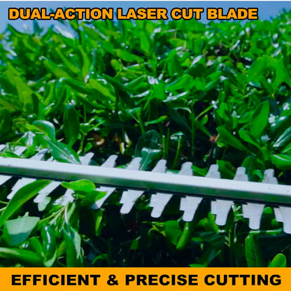 INGCO Cordless Pole Hedge Trimmer, with Battery & Charger, Extended Reach for Trimming Shrubs Small Trees