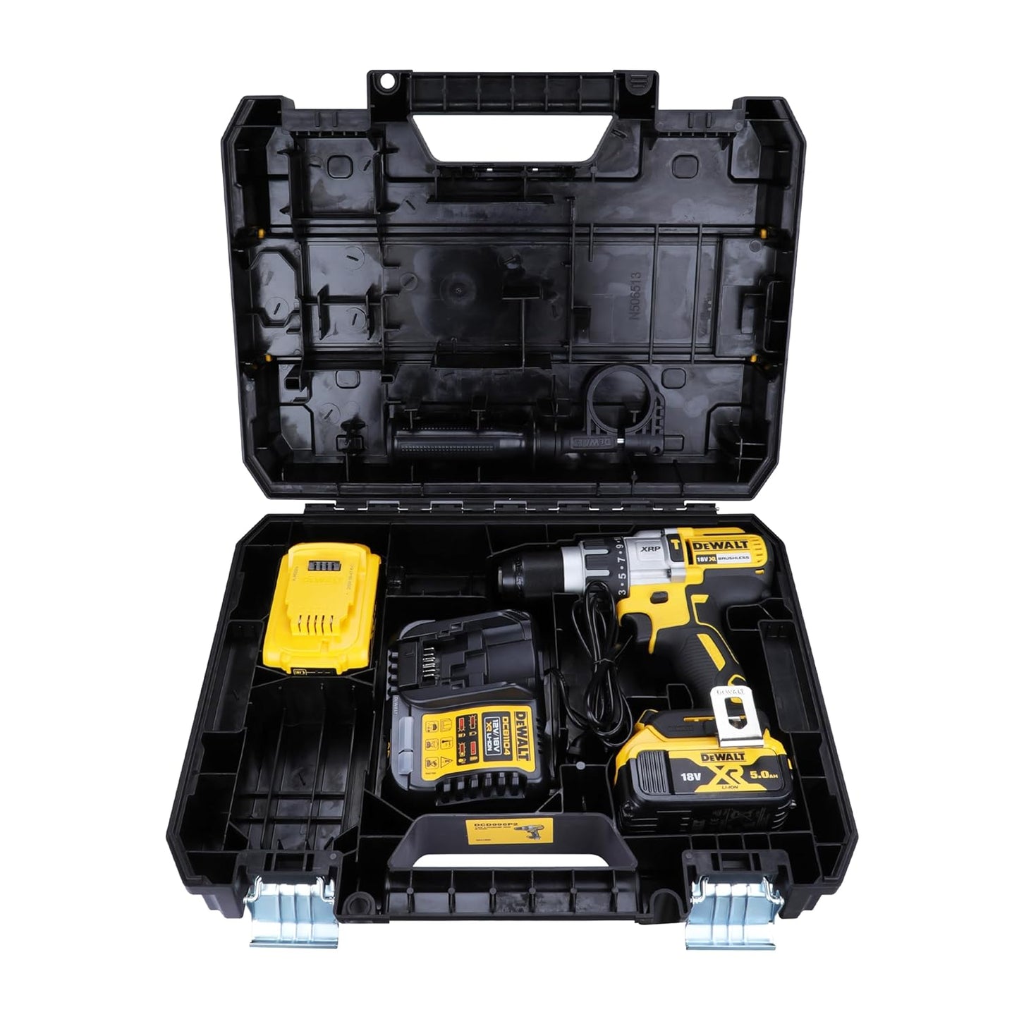DEWALT DCD996P2 18V 13mm XR Li-ion Premium Cordless Hammer Drill Machine Driver with Brushless Motor with 2x5.0Ah Battery included