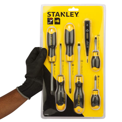 STANLEY STHT92002-8 6 pcs Combination Screwdriver Set with Bonus Tester