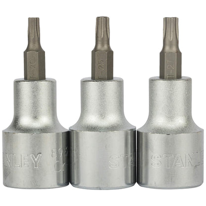STANLEY 89-098 9-Piece 1/2'' Drive Torx Bit Socket Set