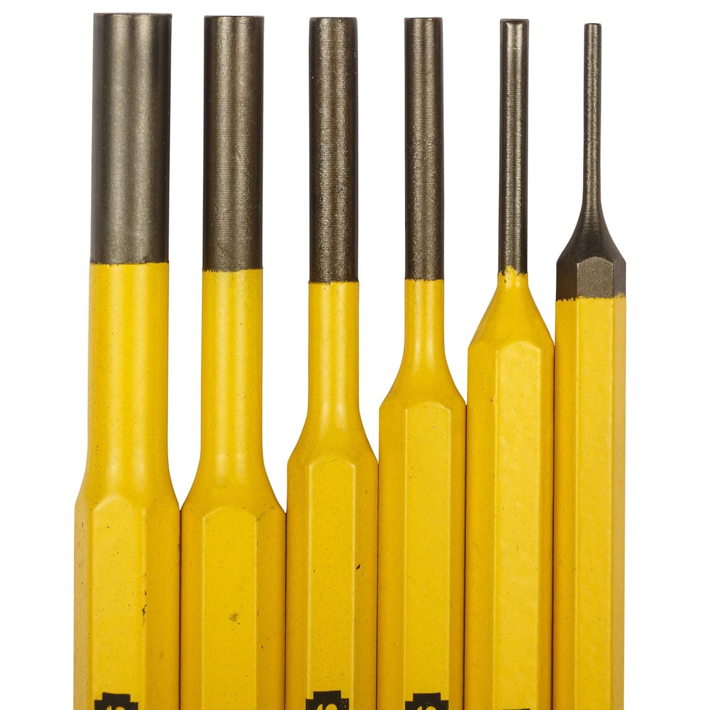 STANLEY 16-226 6 Piece Pin Punches Set (Yellow and Black)