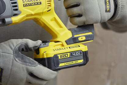 STANLEY FATMAX SBH900M2K-B1 20V 4.0Ah 20 mm Cordless Brushless Rotary Hammer With 2x4.0Ah Li-ion Batteries & 1pc Charger