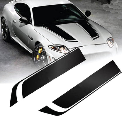 Akshar Arts Bhuwana Car Bonnet Stickers Stripes Suitable for All Cars Exteriors Decorative Vinyl Die Cut Stickers L X H 15 X 85 CMS-Self-Adhesive