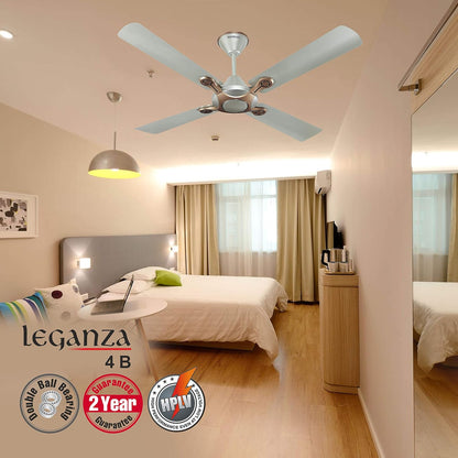 Havells 1200mm Leganza ES 4B Ceiling Fan | Best fan in 4 Blade, Premium Finish Decorative Fan, High Air Delivery | Energy Saving, 100% Pure Copper Motor, 2 Year Warranty | (Pack of 2, Bronze Gold)