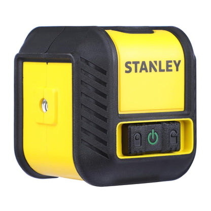 STANLEY STHT77499-1 CUBIX® Green Beam Cross Line Laser Level with 2*AA Batteries, 1 Year Warranty, YELLOW & BLACK