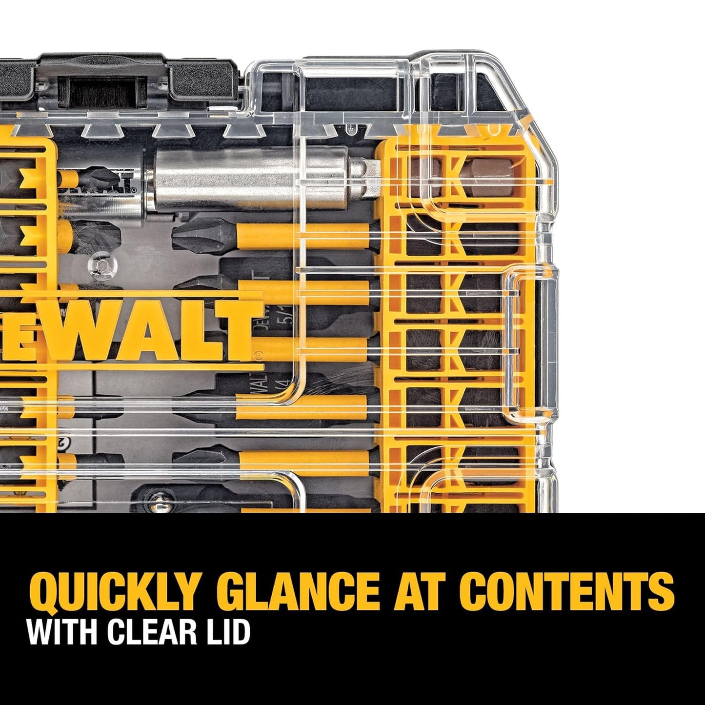 DEWALT DWA2T40IR 40-Piece IMPACT READY FLEXTORQ® Screw Driving Set With TOUGHCASE®, Ideal for DIY and Professional Screwdriving Applications