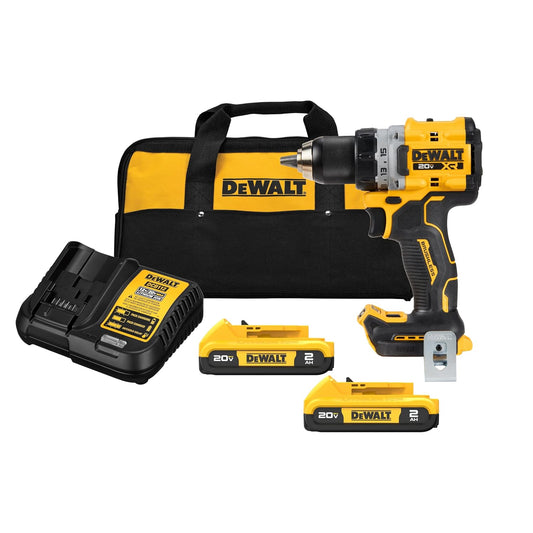 Dewalt DCD800D2 20V MAX XR Brushless Lithium-Ion 1/2 in. Cordless Drill Driver Kit with 2 Batteries (2 Ah)
