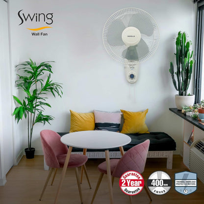 Havells Swing 400mm Wall Fan (Off White)