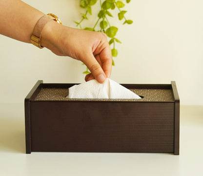 Udaipur Handicrafts Fiona Wooden Tissue Paper Holder