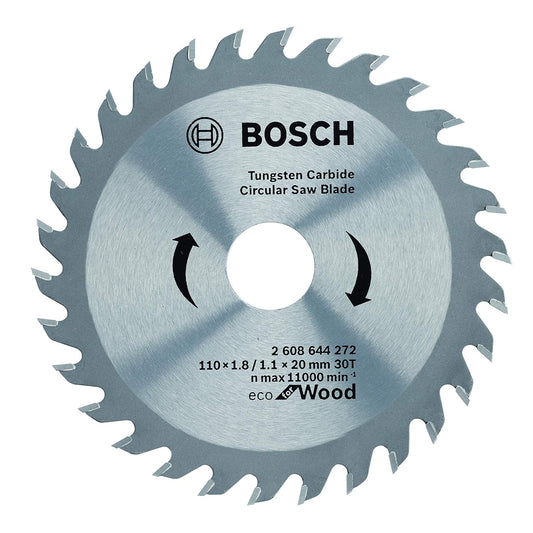 Bosch Professional Circular Saw Blade For Wood 4''/ 100mm Dia, 20mm Bore, 30 Teeth, Pack Of 1