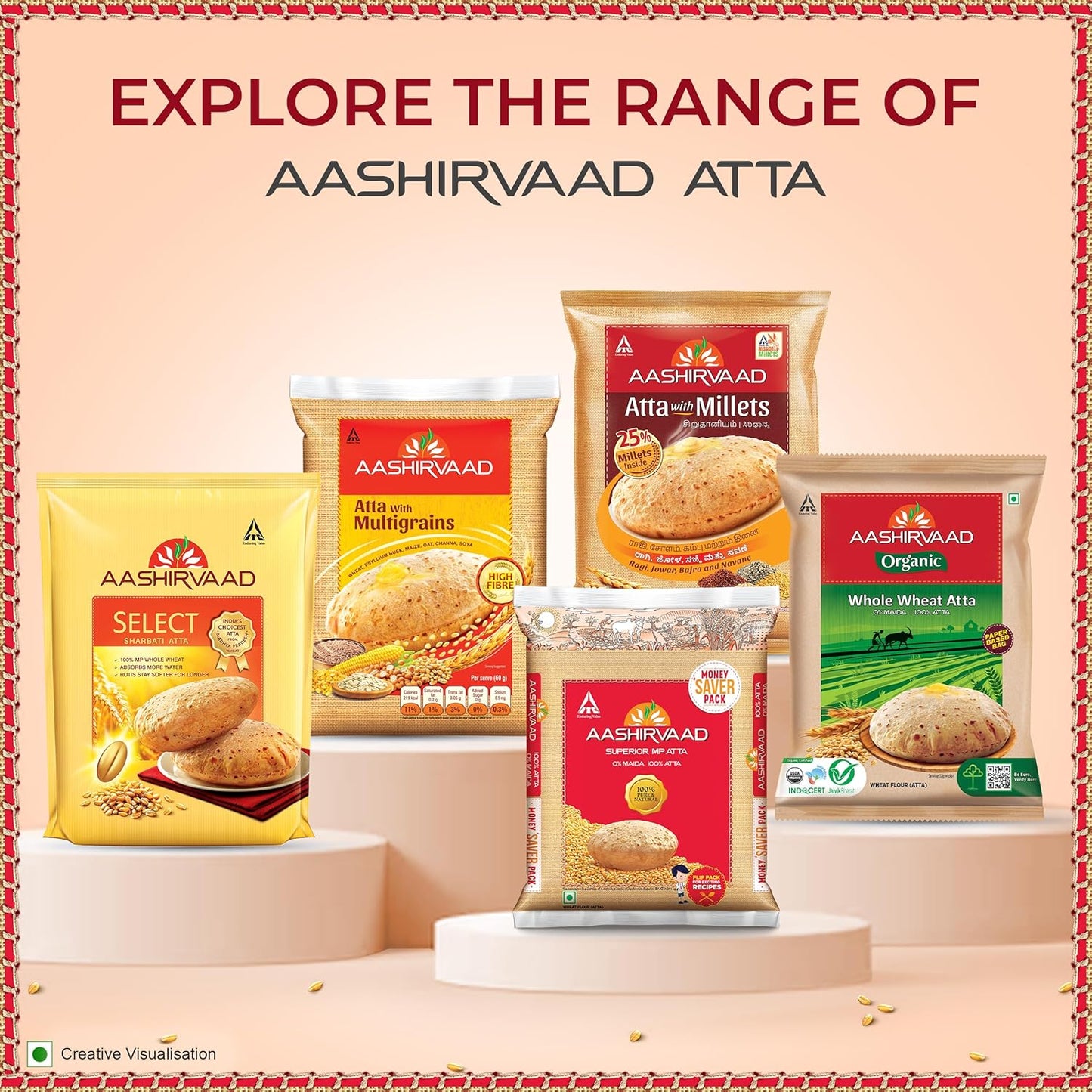 Aashirvaad Superior MP Atta, 5kg Pack