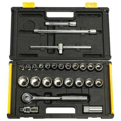 STANLEY 86-478 1/2'' SQ. Drive 12 Point Socket Set (25-Pieces)