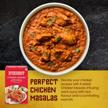 Everest Chicken Masala - 100g | Aromatic Spice Blend for Chicken Curry, Gravy & Indian Cooking | Balanced Flavourful Chicken Masala Powder