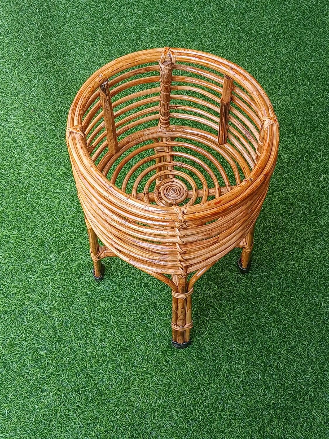 UdrCrafts®  Cane Bamboo Planter Stand for Home Indoor, Outdoor, Living Room, Balcony, Garden