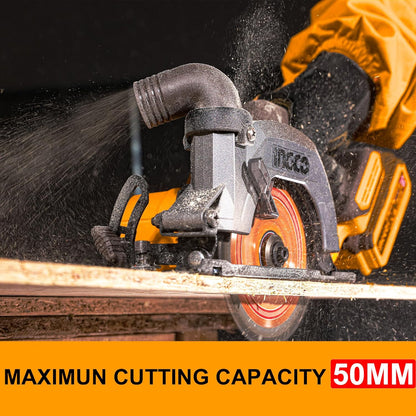 INGCO 20V Cordless Circular Saw (Body Only) 140mm, Brushless Motor, 6300RPM Max. Cutting Depth 50mm (90°) Electric Circular Saw, 20mm Arbor CSLI1402