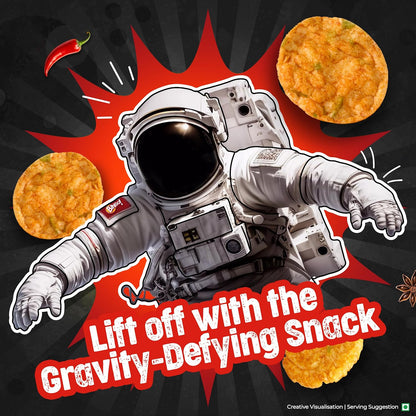 Bingo! Popped Chips - Airy, Crunchy, Zero-Gravity Snacks with 30% Less Fat (Indian Spice Mix Flavour)- Not Fried, Not Baked, Just Popped! - 26.7g/25g(weight May Vary)