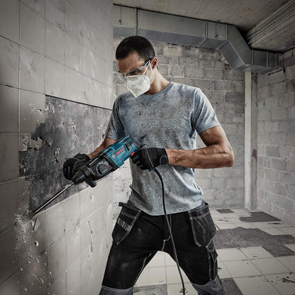 BOSCH GBH 220 Corded Electric Rotary Hammer with SDS Plus, 720 W, 2 J, 2.3 Kg, 3 Modes, For Concrete, Metal & Wood + Carrying case, , 1 Year Warranty from BOSCH, Blue