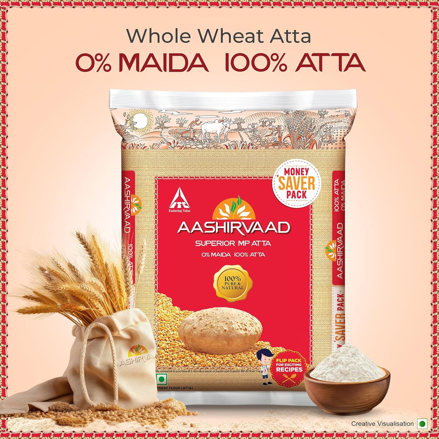 Aashirvaad Superior MP Atta, 5kg Pack