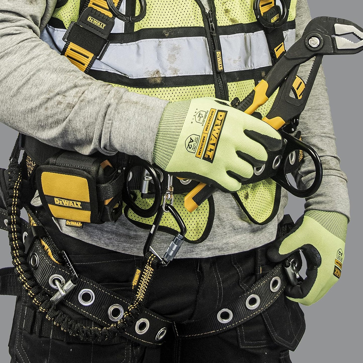 DEWALT Single Leg Tool Lanyard with Loop & Auto Locking Carabiner, DXDP720300