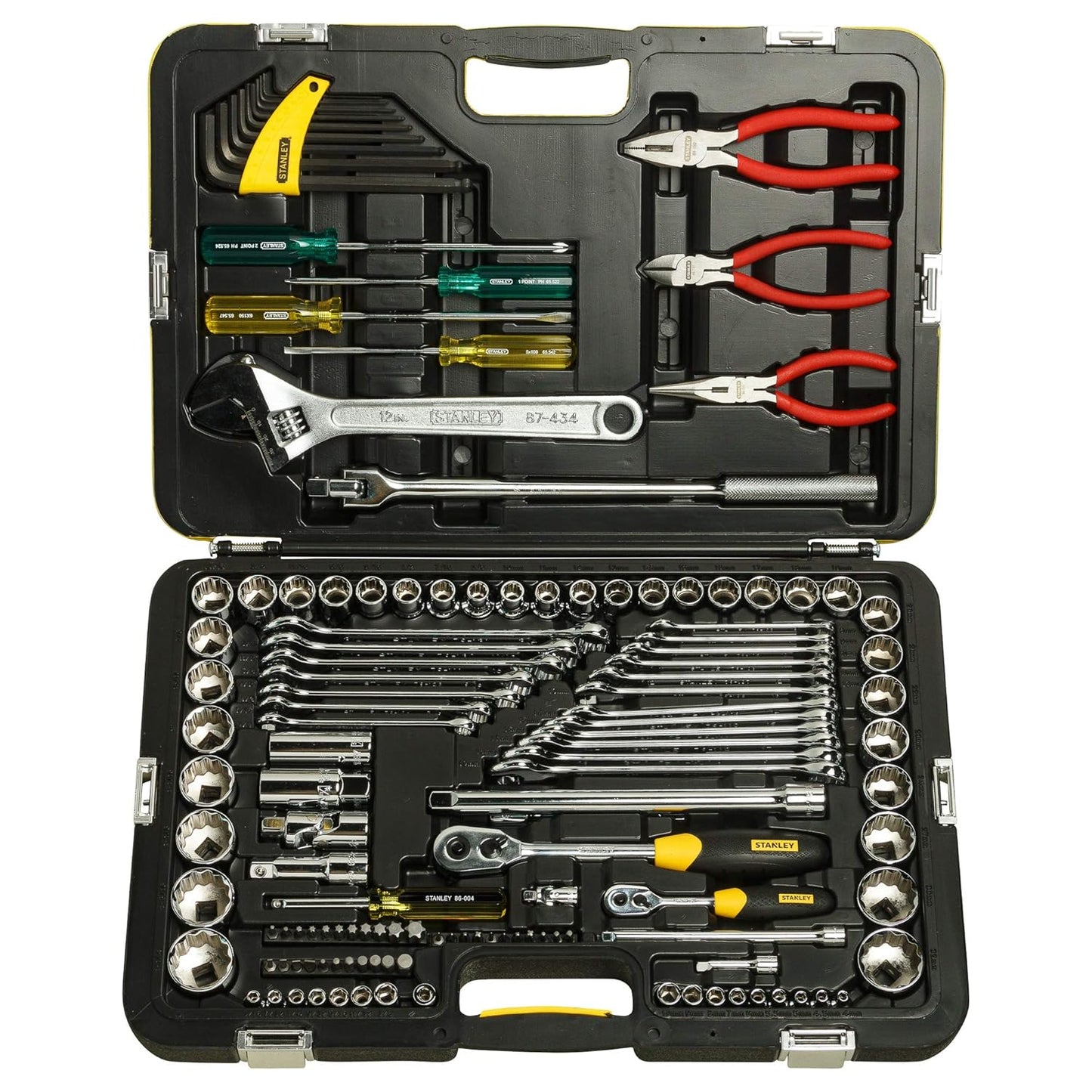 STANLEY 99-059 Metric Tool Kit for Automotive Use (132-Pieces),Multicolour, ?24 x 9 Centimeters