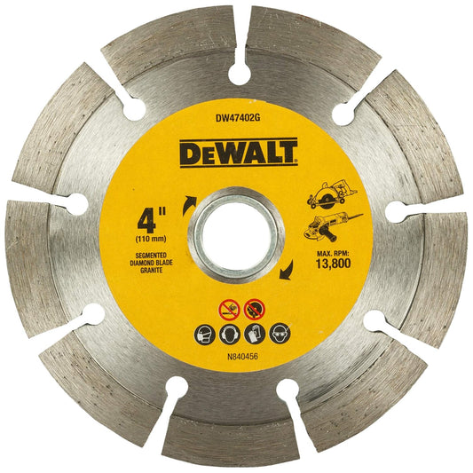 DEWALT DW47402G-IN 4''/110 mm Segmented Diamond Marble Cutting Blade