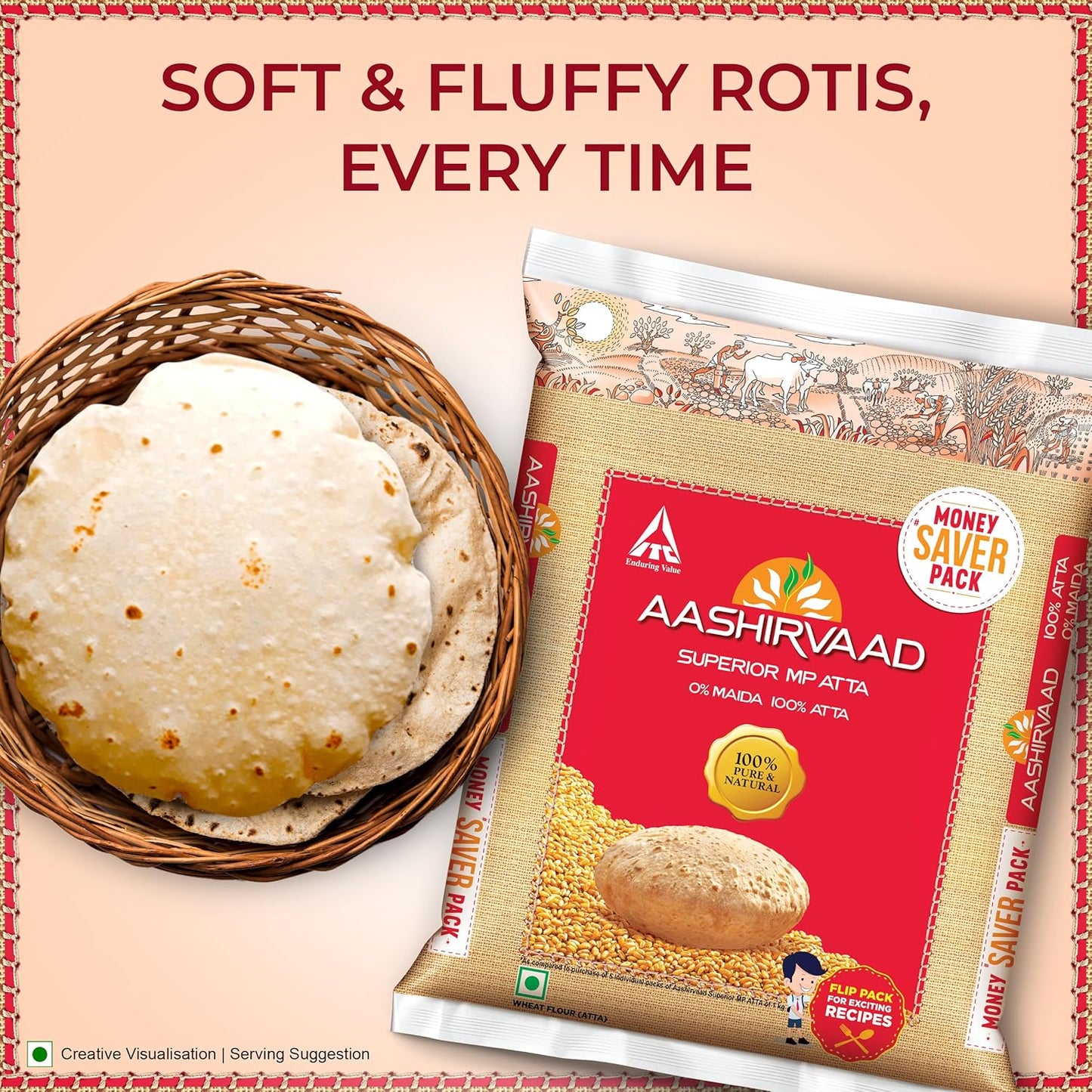 Aashirvaad Superior MP Atta, 5kg Pack