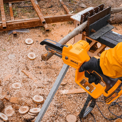 INGCO 20V Cordless Pruner Saw, Electric Mini Chain Saws, 5 m/s, With 1Pcs 2.0Ah Battery And Charger, With Saw Chain & 13mm Saw Bar