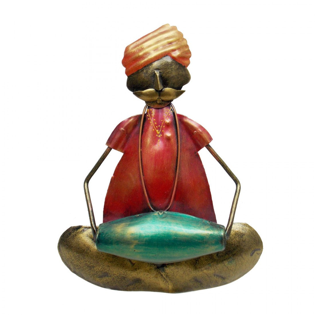 Iron Craft Wall Decor Rajasthani Musician - Set Of Three