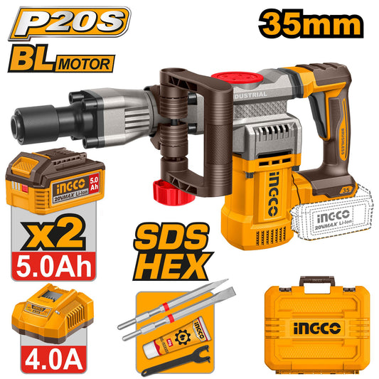 INGCO Cordless demolition breaker CDBLI203582