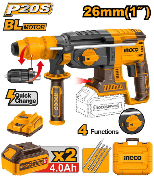 INGCO Cordless rotary hammer CRHLI202289