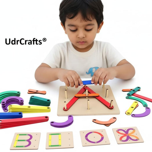 UdrCrafts® Alphanumeric Puzzle for Kids Aged 2+ Years, Alphabet Puzzles Ideal for Learning Letters & Numbers, Educational & Activity Based ABCD Toy for 2-5 Year Olds