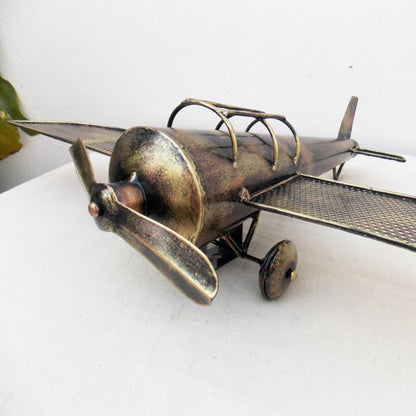 Hand Made Iron Aircraft for Home Decor