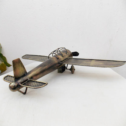 Hand Made Iron Aircraft for Home Decor