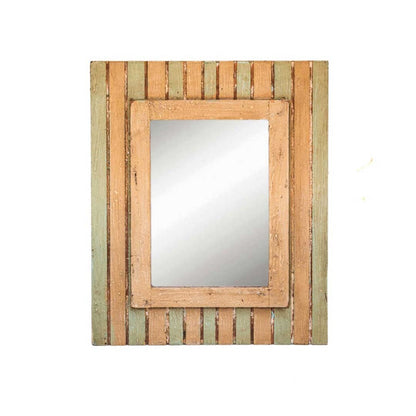 White - Light Green Photo Frame