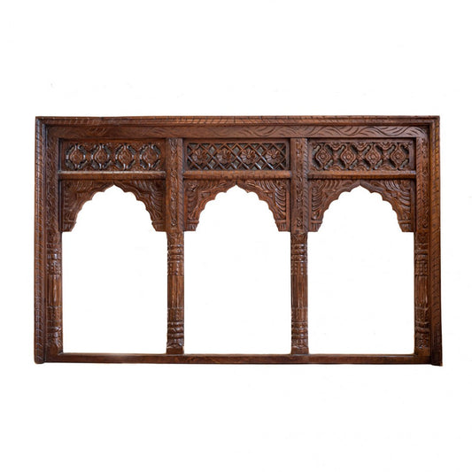 Rajasthani Tibari Village Window Frame - तिबारी (59 X Ht. 36 Inch)
