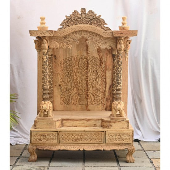 Wooden Carved Mandir (Unfinished)
