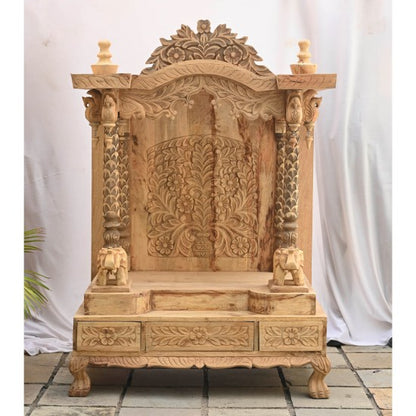 Wooden Carved Mandir (Unfinished)