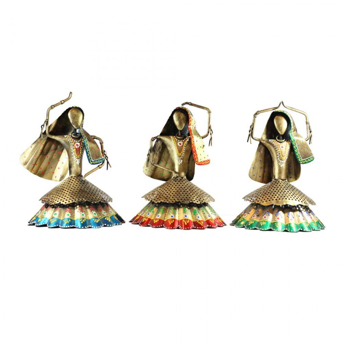 Kalbeliya Dancer Golden Theme Set Of Three