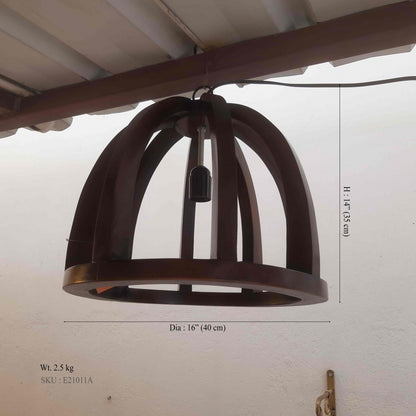Antique Natural Dark Brown Hanging Pendant Lamp