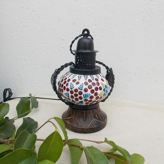 Glass Mosaic Handi Lamp Small
