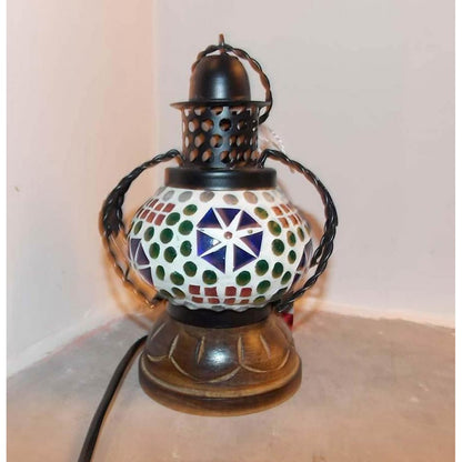 Glass Mosaic Handi Lamp Small