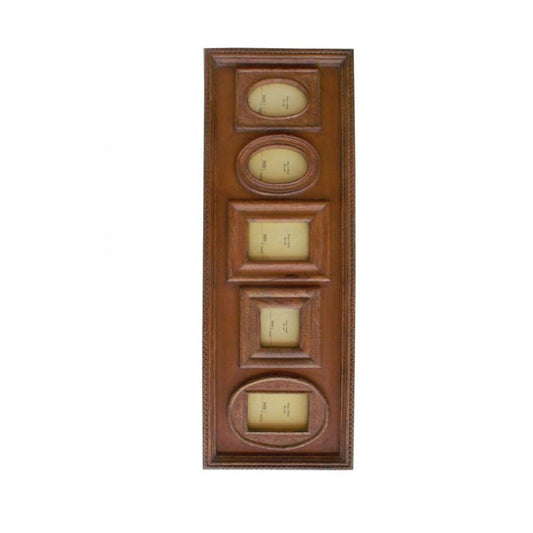 Wall Art Wooden Family Photo (5) Frame - Natural Finished
