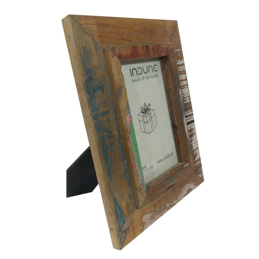 Weathered Reclaimed Wood Photo Frame Photo 4 X 6 Inches