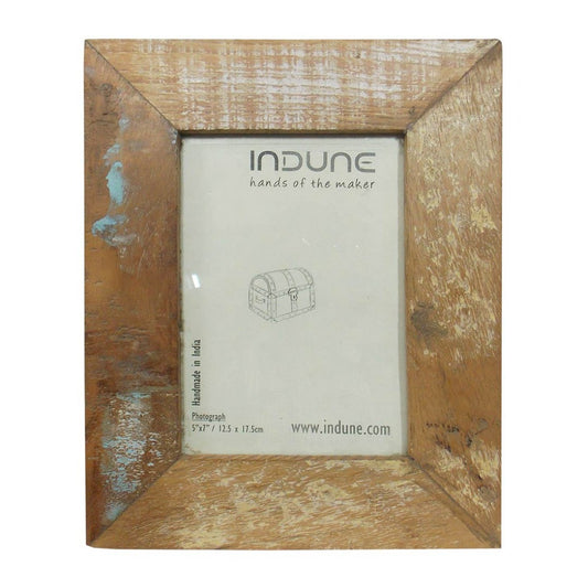 Weathered Reclaimed Wood Photo Frame Photo 5 X 7 Inches