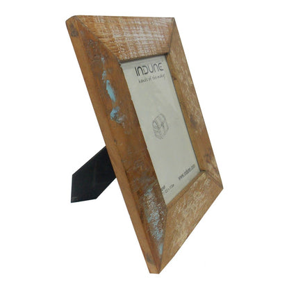 Weathered Reclaimed Wood Photo Frame Photo 5 X 7 Inches